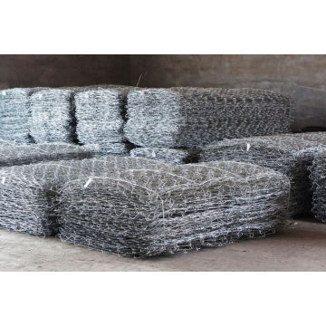 6*8 Mesh 2*1*0.3 Size Galvanized &PVC Coated Gabion Box for Water Project